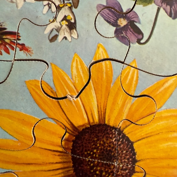 Vintage 1966 Springbok Puzzle Wild Flowers Approx. 60 Lg Pieces By Maynard Reece - Picture 4 of 15